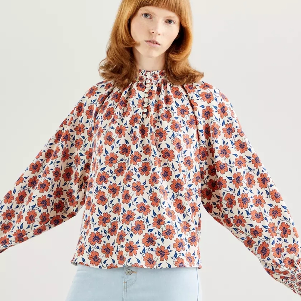 Floral Print Women's Top